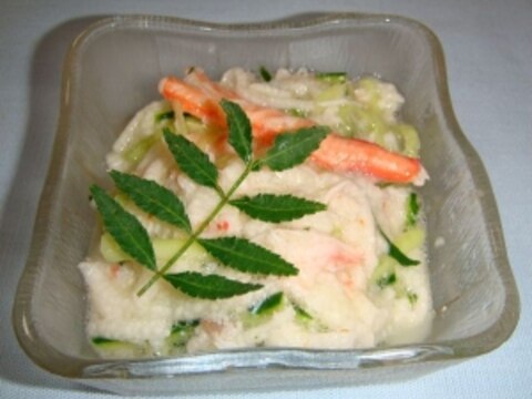 ねばねば長芋とカニきゅうの三杯酢 レシピ 作り方 By Koichi Shoot 楽天レシピ ねばねば長芋とカニきゅうの三杯酢 レシピ 作り方 By Koichi Shoot 楽天レシピ